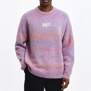 BOY London Purple Gradient Logo Knit Sweater Size M